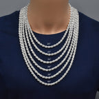 Italian 925 Silver Rope Links