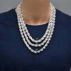 Italian 925 Silver Rope Links