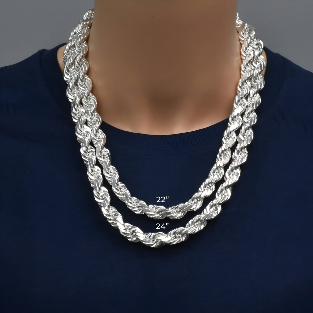 Italian 925 Silver Rope Links