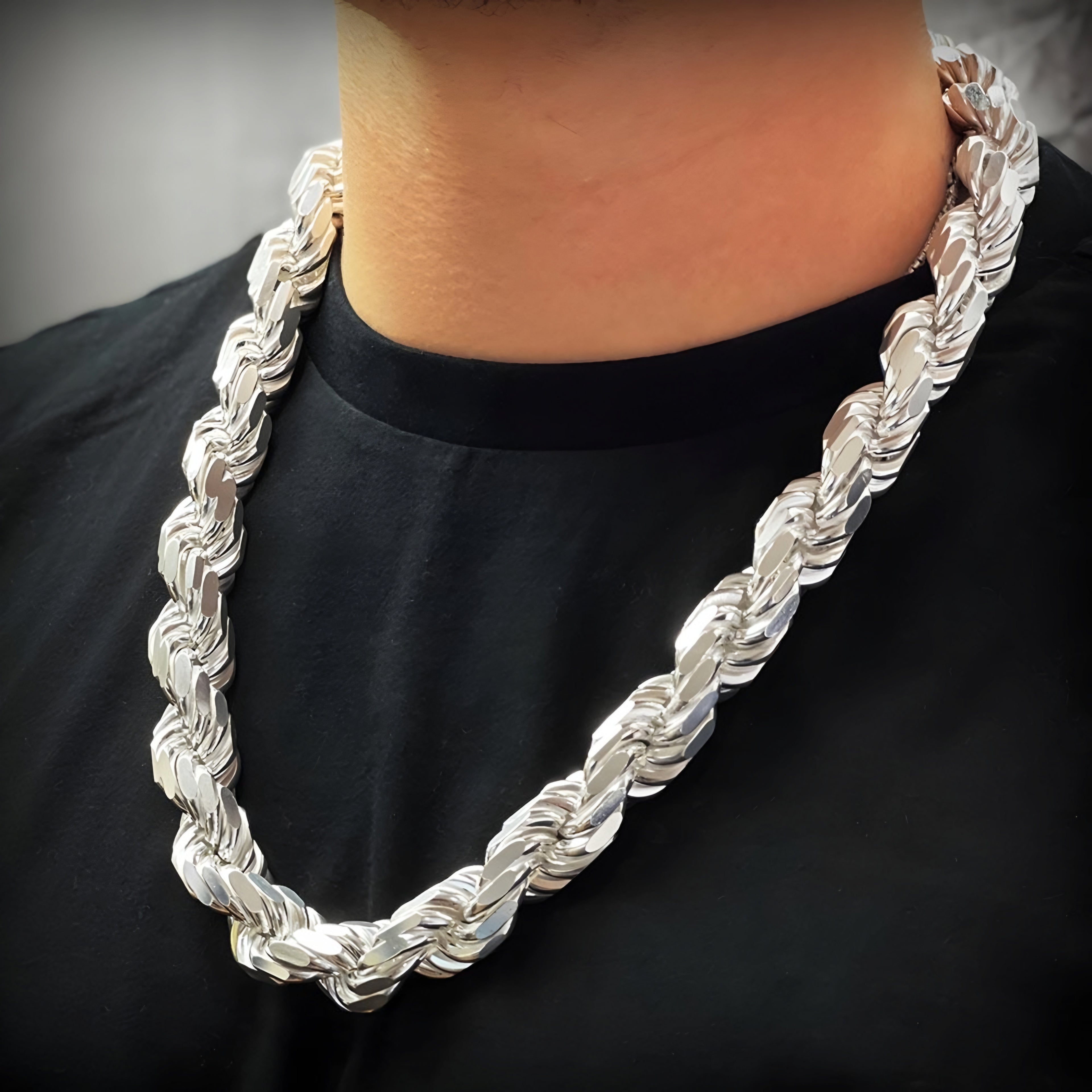 Italian 925 Silver Rope Links