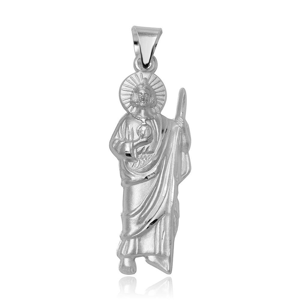 925 Sterling Silver St. Jude Charm Pendant