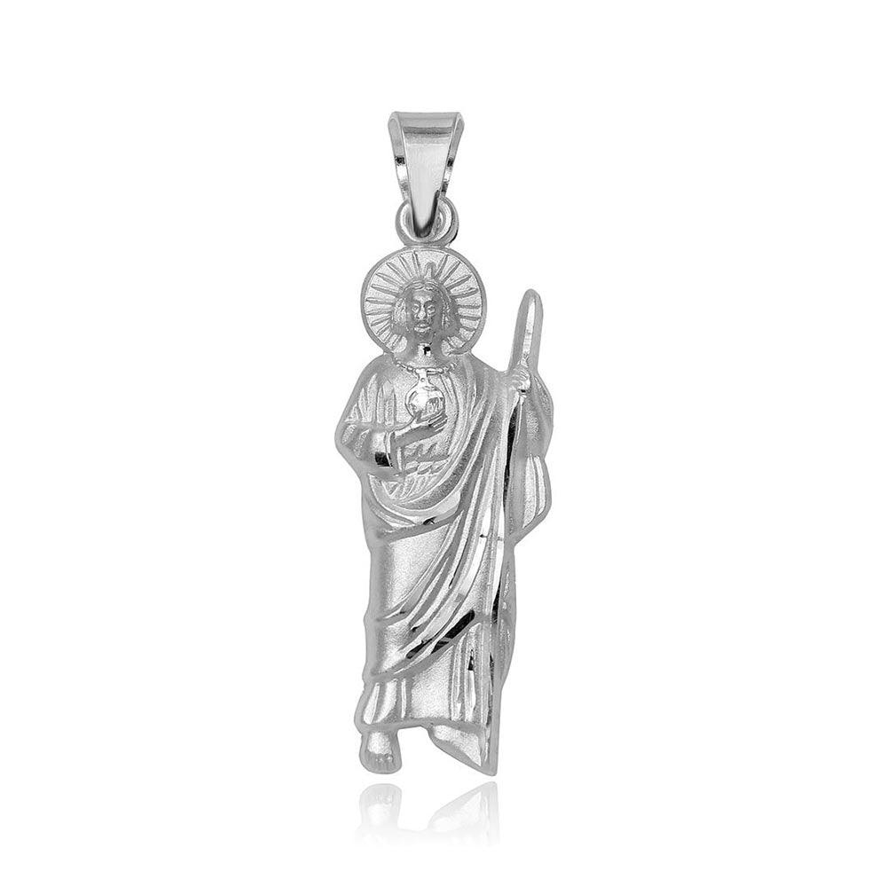 925 Sterling Silver St. Jude Charm Pendant