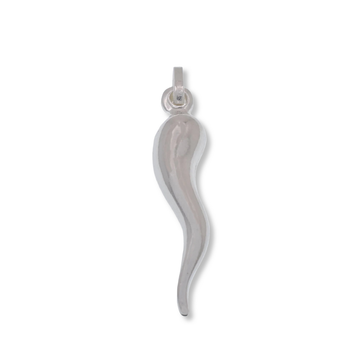 925 Sterling Silver Italian Horn Cornicello Pendant