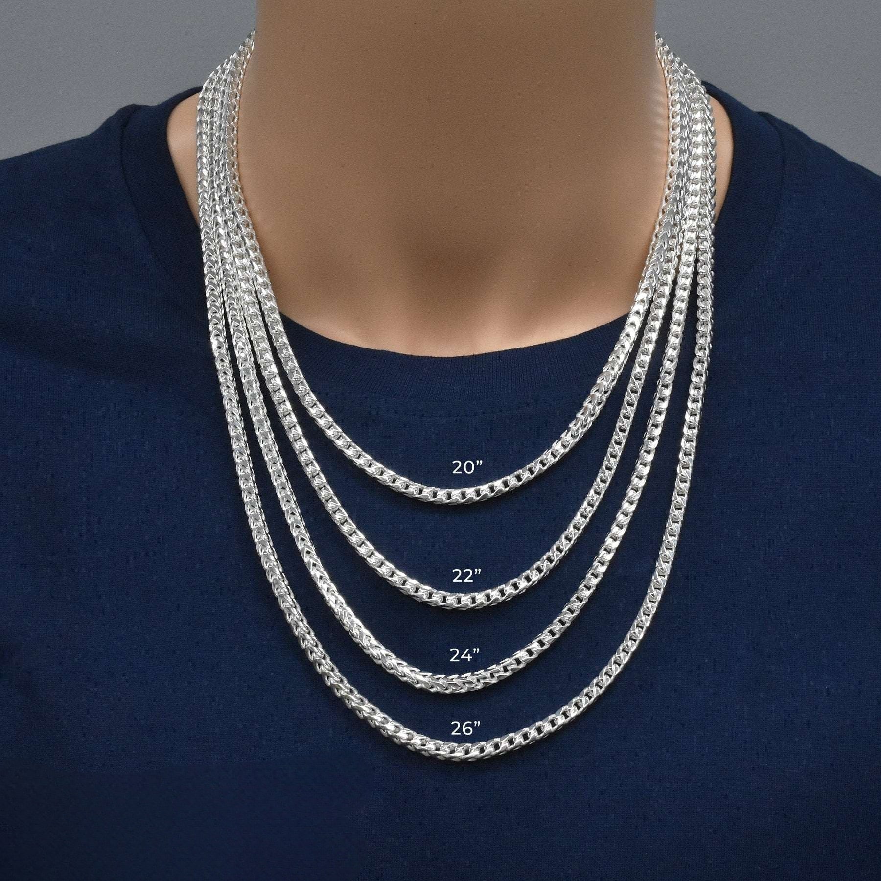 Italian 925 Silver Franco Links