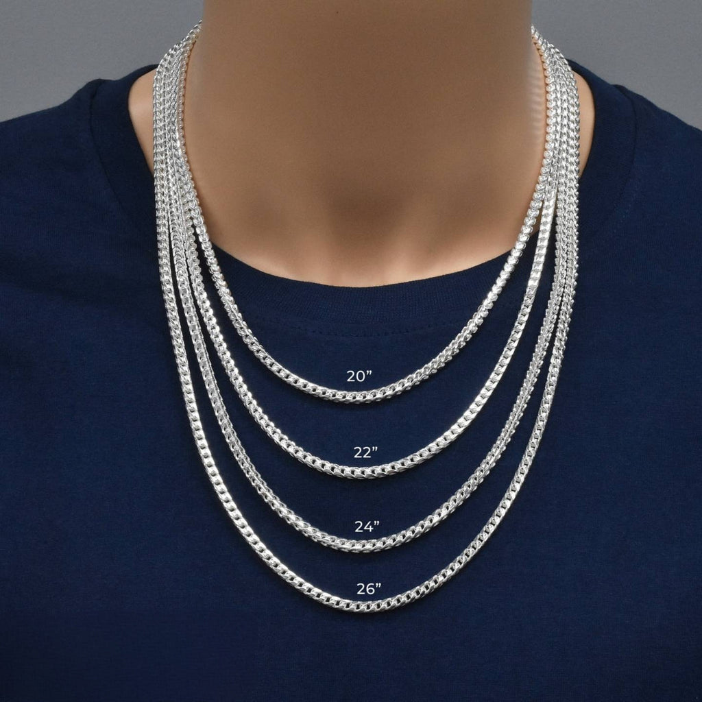 Italian 925 Silver Franco Links