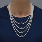 Italian 925 Silver Franco Links