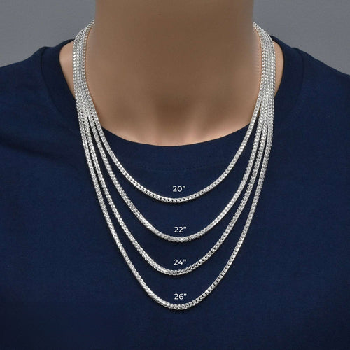 Italian 925 Silver Franco Links