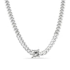 Italian 925 Silver Box Lock Miami Cuban Links
