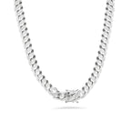 Italian 925 Silver Box Lock Miami Cuban Links