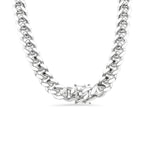 Italian 925 Silver Box Lock Miami Cuban Links