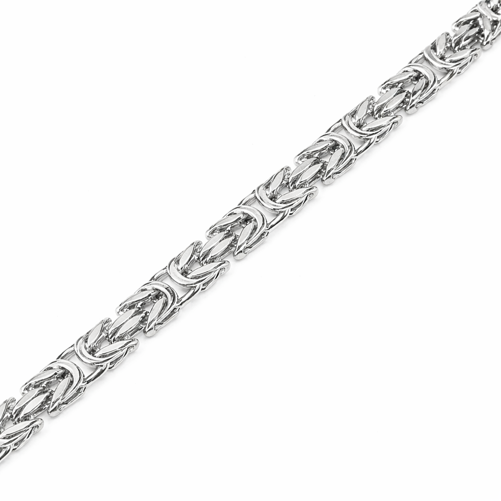 Italian 925 Silver Square Byzantine Links