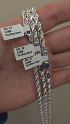 Italian 925 Silver Flex Rope Links